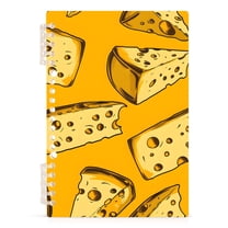 Cheese Spiral Journal Notebook College Ruled Notebook 8.3" x 5.7" A5 Lined Thick Paper Page