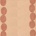 thumbnail image 1 of Ahgly Company Indoor Square Patterned Pastel Orange Area Rugs, 7' Square, 1 of 6
