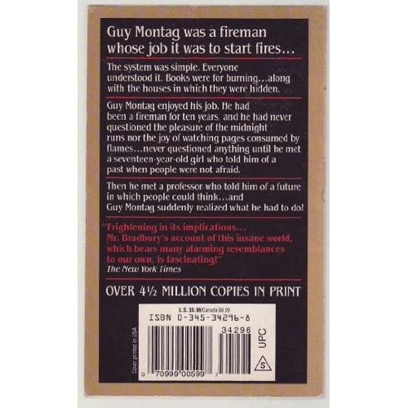 Pre-Owned Fahrenheit 451 (Paperback) by Ray Bradbury