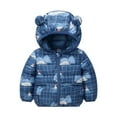 thumbnail image 1 of URMAGIC 0-6T Baby Girl Boy Ultralight Winter Hooded Jacket Coat,Kids Toddler Cartoon Puffer Down Outwear, 1 of 1