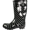 thumbnail image 5 of Norty Women's Hurricane Rain Boots – Waterproof Mid-Calf Length 11 inch Rubber Winter Spring and Garden Boots - runs a 1/2 size large, 5 of 8