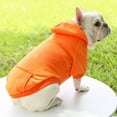 thumbnail image 3 of TELOLY Dog Clothes,Practical Pocket Cat Onesie,Comfortable Fit Warm and Comfortable Dog Sweatshirt,Orange,Xl, 3 of 4