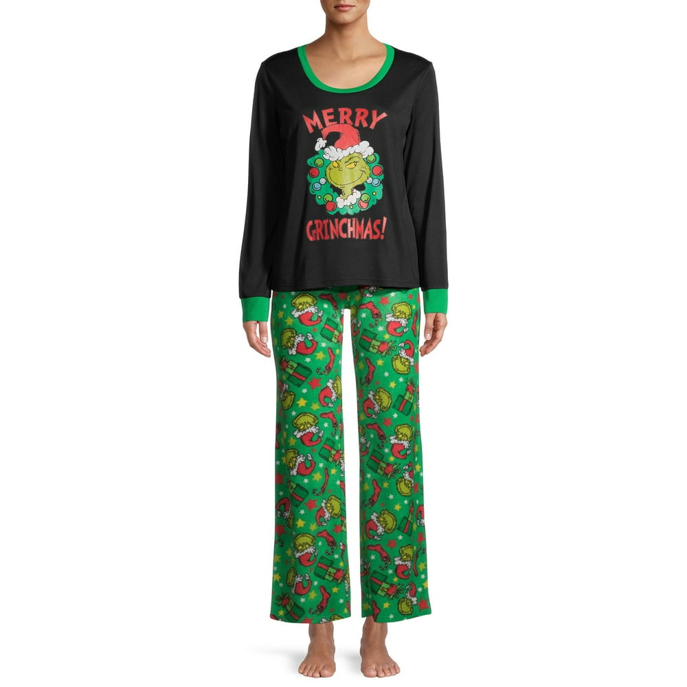 Dr. Seuss Matching Family Christmas Pajamas Women's and Women's Plus