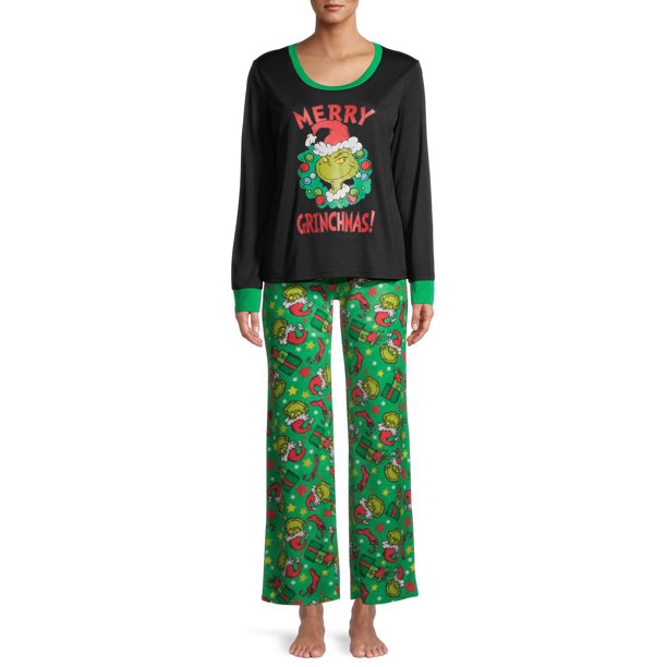 Dr. Seuss Matching Family Christmas Pajamas Women's and Women's Plus