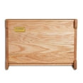 thumbnail image 4 of CONSDAN Bread Box, Solid Wood Oak Bread Box with Clear Window, Double Layer Bread Box for Bread Storage, Large Capacity Breadbox for Kitchen Countertop, Natural Oak, Pre-assembled, 4 of 7