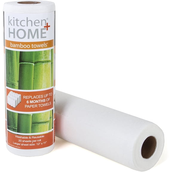 Kitchen Home Heavy Duty Eco Friendly Machine Washable Reusable Bamboo Towels - Save Trees & Money - (SC-147W)