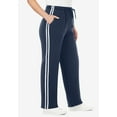 thumbnail image 3 of Woman Within Plus Size Better-Fleece Side-Stripe Pull-On Sweatpants, 3 of 3