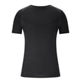 thumbnail image 4 of pstuiky Mangas cortas para hombre, Camiseta deportiva informal de manga corta con cuello redondo y color liso para hombre camisetas de hombre xl, 4 of 6
