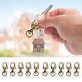 thumbnail image 3 of Keychain Clasp, 10Pcs Glossy Exterior 360 Rotation Lobster Clasp 1.3in  For Dog Collar For Hammock For Key Chain For Belts, 3 of 8