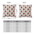 thumbnail image 6 of Wukai Strawberry Premium Polyester Fleece Pillow Covers with Hidden Zipper Closure,Luxuriously Soft and Durable-18"x18", 6 of 7