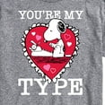 thumbnail image 3 of Peanuts - You're My Type - Men's Short Sleeve Graphic T-Shirt, 3 of 6