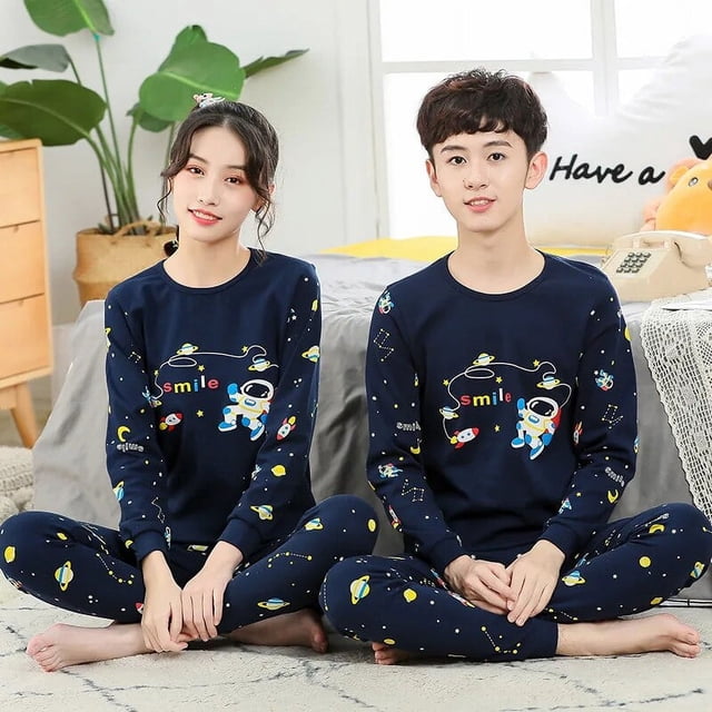 Nuevos pijamas de Navidad para niños de 12, 14, 16 y 18 años, ropa de dormir para niños grandes, pijamas de animales con oso para niños, conjunto de ropa de noche de dibujos animados para niñas