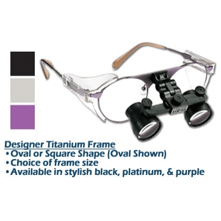- 3.0xx SheerVision Titanium Ultra-Light Flip-Up Loupes
