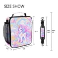thumbnail image 5 of ALAZA Unicorn with Rainbow Lunch Box Insulated Lunch Bag Reusable Thermal Cooler Tote School Picnic, 5 of 6