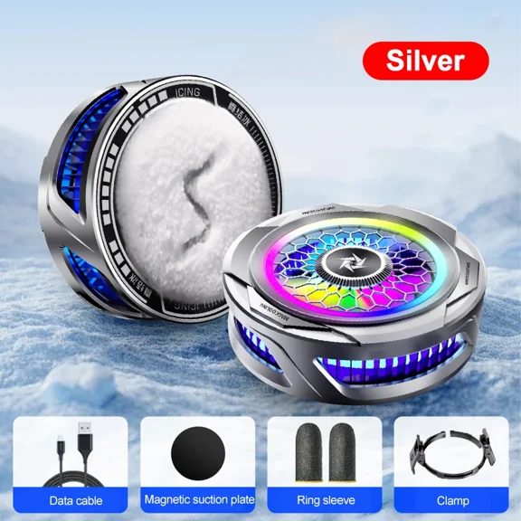 SL25 Mobile Phone Semiconductor Fan Radiator Magnetic/Back-clip 2 IN 1 Heat Sink 15W Strong Cooling Game Cooler for IOS Android