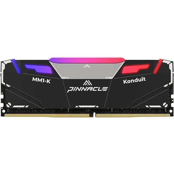 Timetec Pinnacle Konduit RGB 8GB DDR4 3200MHz PC4-25600 CL16-18-18-38 XMP2.0 Overclocking 1.35V Compatible for AMD and Intel Desktop Gaming PC Memory Module RAM - Black