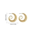thumbnail image 4 of Sonducket Pendientes circulares de remolino, regalo de aniversario, decoraciones para mujer, colgante para colgar en la oreja, pendiente colgante con Ropa, zapatos y accesorios Miscelánea 4200 oro Sonducket AP010229-09, 4 of 6