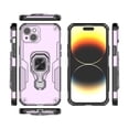 thumbnail image 4 of Phone Case for iPhone 13 with 360° Rotating Ring Holder Stand, Hybrid Shockproof Cover for iPhone 13, Luxury Slim Fit Lightweight Drop Protective Rugged for Women Men, Purple, 4 of 4