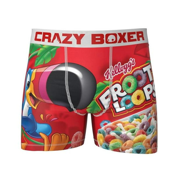 Kellogg's Men's Crazy Boxers Froot Loops Red/White Boxer Briefs