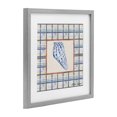 thumbnail image 3 of Stupell Industries Sea Treasures on Plaid Gray Framed Print Under Glass, design by Lee Ann Sanders, 16 x 16, 3 of 10