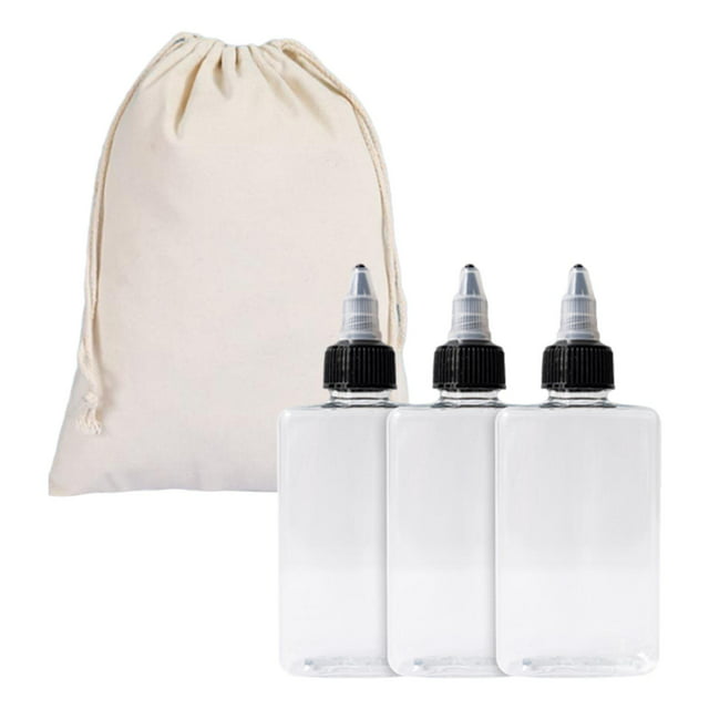3Pcs PET Liquid Seasoning Bottles Condiment Carry Bag 100ml Sealed Sauce Spice Jars Oil Bottle for BBQ Picnic Travel