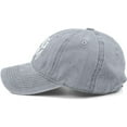 thumbnail image 2 of Denim Fabric Adjustable Dog Mom Hat Fashion Distressed Baseball Cap for Women, 2 of 3