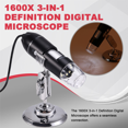 thumbnail image 4 of 1600X High-Definition Digital Microscope LED Portable Smart Connect for Android Pc Computer Children'S Teaching, 4 of 8