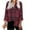 Wine, variant on LYXSSBYX Womens Plaid Tops for Women Fashion Casual Lapel Top Loose Buttoned Long Sleeve Plaid Print Blouse