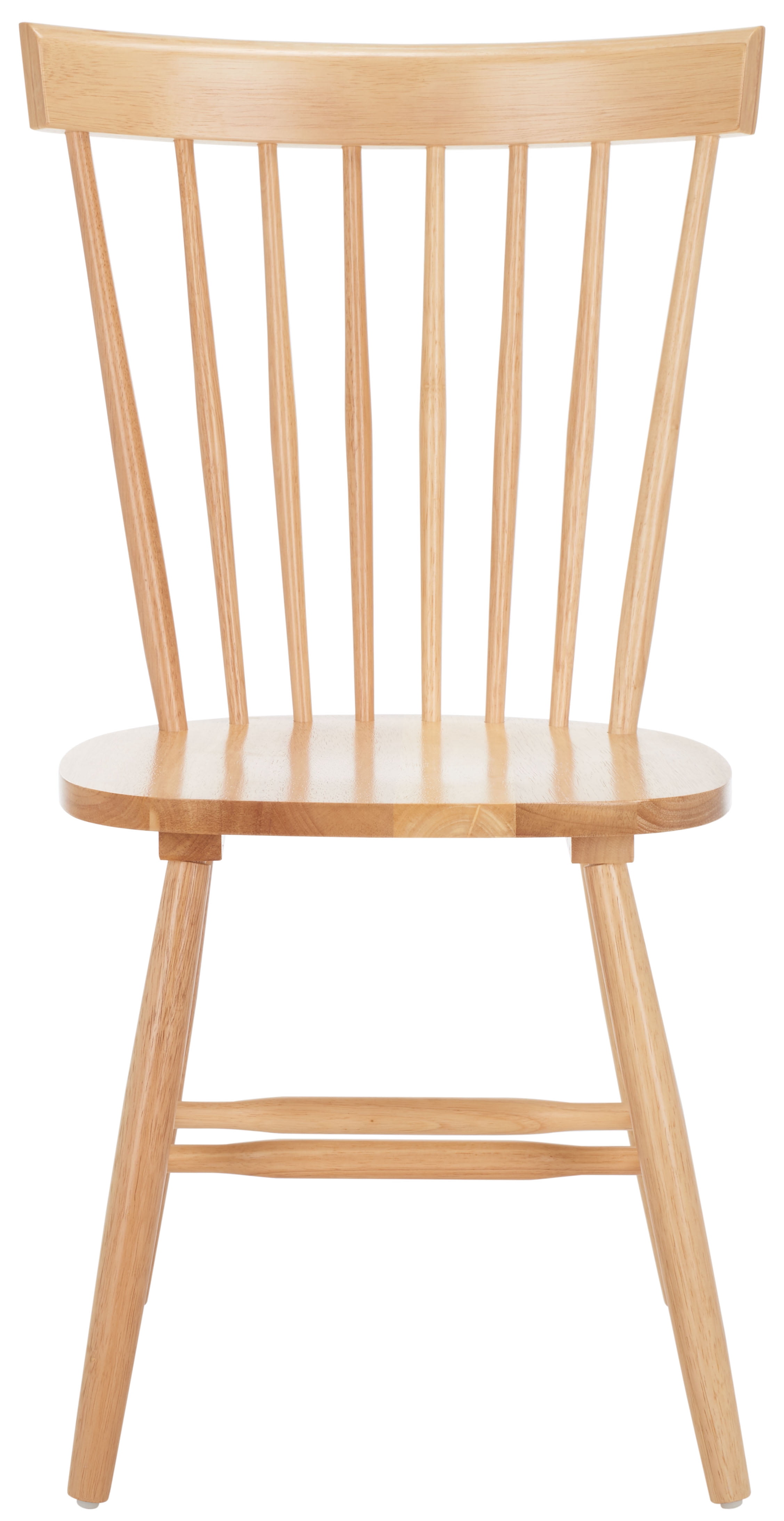 Safavieh Parker Scandinavian Adult Country Wood Solid Print Dining Side Chairs, Natural (Set of 2)
