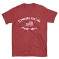 thumbnail image 1 of Plymouth Meeting Pennsylvania Patriot Men's Cotton T-Shirt, 1 of 1