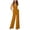 Yellow, variant on Black for Friday Deals! KBODIU Jumpsuits for Women Solid Color Sexy Sleeveless Neck Hanging Pockets Loose Wide Leg Pants Rompers Bodysuit for Women Yellow M