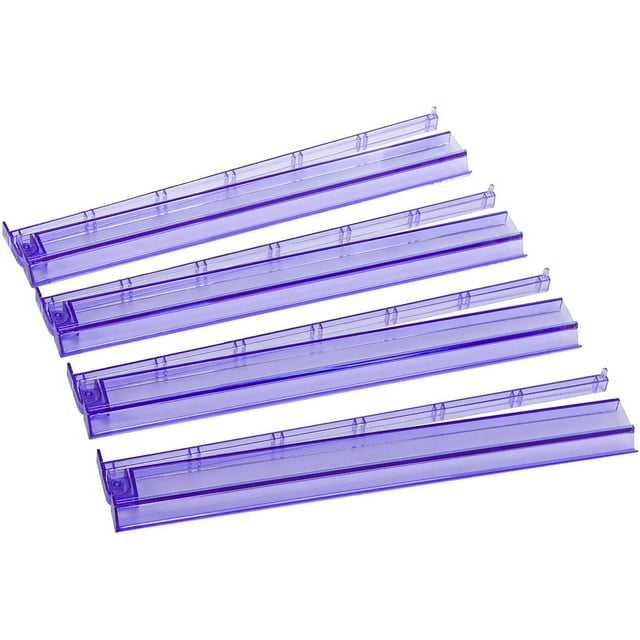 WJCA Mahjong Tile Rack and Pusher Combo, 4-Piece All-in-One Set for American Style Gameplay, Modern Tabletop Accessories, Purple
