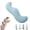Blue, variant on Upgraded Pea Pod Body Pillow for Side Sleeper - Long Bolster Hug Pillow with Cooling Fabric, Ergonomic Double Curve for Hip and Leg Support