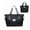Black, variant on Expandable Travel  Bag with Shoulder Strap for Men Women,3 Slash Pockets Airline Approved Personal Item Bag 18x14x8,Gym Bag with Wet Pocket,Underseat Foldable Duffel Bag Weekender Bag(Black)