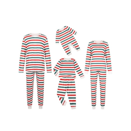 Aunavey Family Matching Pajamas Christmas Jammies Clothes Holiday Sleepwear Sets Long Sleeve Pjs