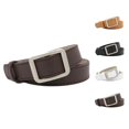 thumbnail image 2 of Boucle Carrée Ceinture Simple Vintage pour Femmes Ajustable Mode Décontractée Sans Trou, 2 of 8