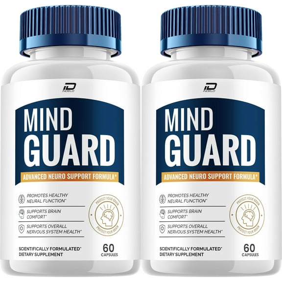 Mind Guard Supplement Capsules – MindGuard All Natural Memory Focus Pills, 2 Pack, 120 Capsules