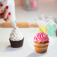 thumbnail image 5 of 100 Pack Individual Cupcake Containers, Plastic Cupcake Boxes Cupcake Holders, Stackable Deep Dome Cupcake Carrier, 5 of 5