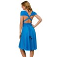 thumbnail image 5 of Vivian's Fashions Dress - Twist Wrap, 8 Ways to Wear (Turquoise, Plus Size), 5 of 7