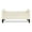 Cream White, variant on Modern Button Tufted Bed of Bench, Velvet Upholstered Storage Ottoman Seat with Nails Trim Arms, for Bedroom Living Room Entryway