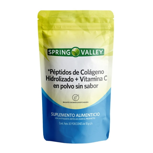 Colágeno Hidrolizado + Vitamina C Sin sabor Spring Valley en Polvo