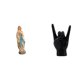 thumbnail image 1 of Figura de María con gesto de la mano, escultura de Lutero, obra de arte creativa con los dedos, estatua decorativa de resina de Je, 1 of 8