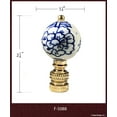 thumbnail image 4 of Royal Designs, Inc. Decorative Chinoiserie Carnation Lamp Finial, F-5088-PB-1, Polished Brass, Single, 4 of 7