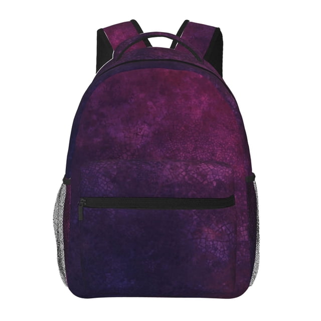Balery Black Dark Blue Purple Mochila Escolar Impresa, Mochila Ligera para Viajes Casual, Mochila Duradera y Cómoda Multifuncional, Mochila para Laptop-One Size