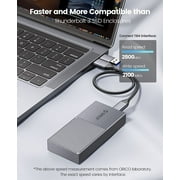 ORICO M.2 NVMe SSD Enclosure 40Gbps PCIe 3.0x4 USB-C Aluminum Adapter, NVMe 2280 M-Key External SSD Case, Thunderbolt 3/4 Compatible
