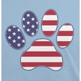 thumbnail image 4 of 4th of July Patriotic Dog Paw Mens T Shirt, 4 of 5