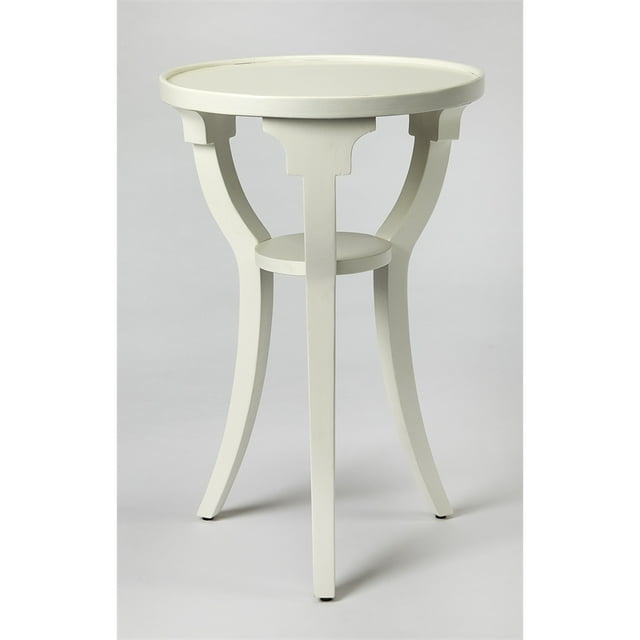 Butler Specialty Company Table d'Appoint Ronde en Bois Dalton 15.75"W - Blanc