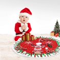 thumbnail image 4 of (80 cm) Falda para árbol de Navidad, tapete para árbol de Navidad, cubierta para árbol de Navidad, falda roja para árbol de Navidad para el hogar, vacaciones, decoración para árbol de Navidad, 4 of 5
