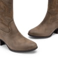 thumbnail image 4 of Bota DREAM PAIRS DWUMMB2505 Media Caña Bordada Camel Talle 6, 4 of 7