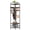 Black,Brown, variant on Industrial Coat Rack with Mirror, Multifunctional Wall Mounted Hall Tree with Shoe Storage & Hooks, Space-Saving Entryway Organizer for Living Room Bedroom Hallway, Rustic Brown & Black